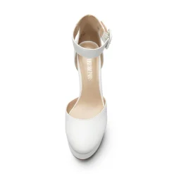 Platform Ankle Strap High Heel Pumps