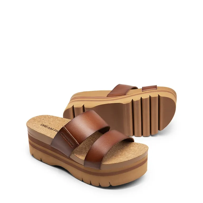 Platform Arch Support Slide Sandals
