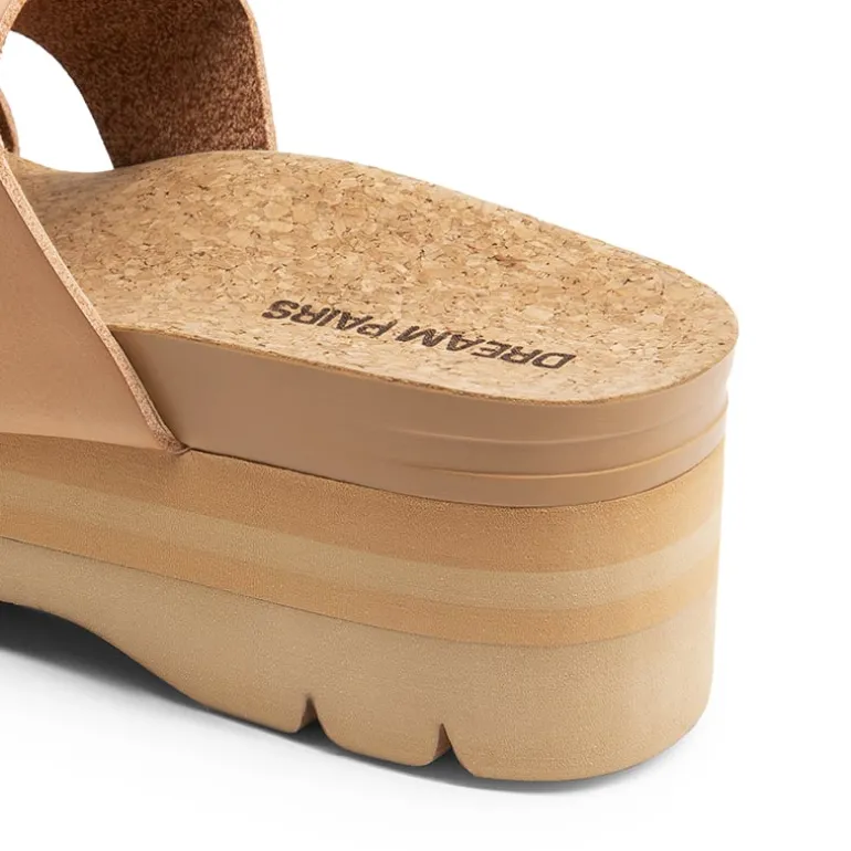 Platform Arch Support Slide Sandals
