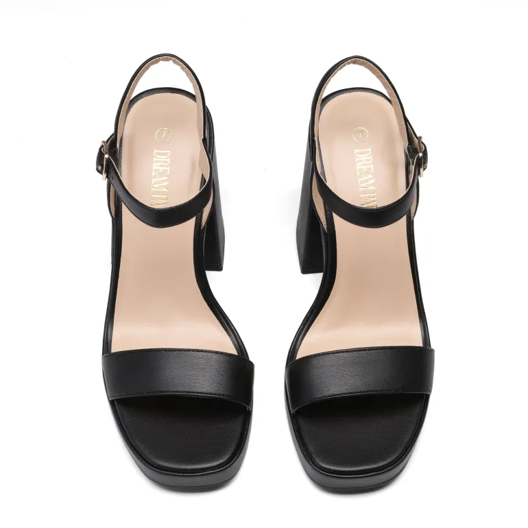Platform Chunky High Heel Sandals
