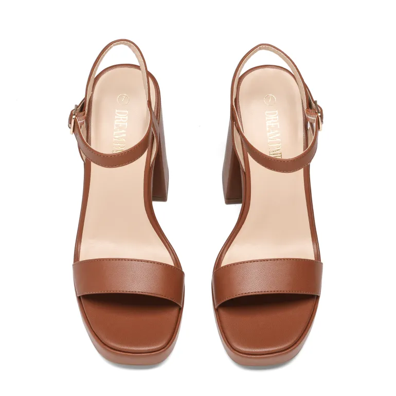 Platform Chunky High Heel Sandals