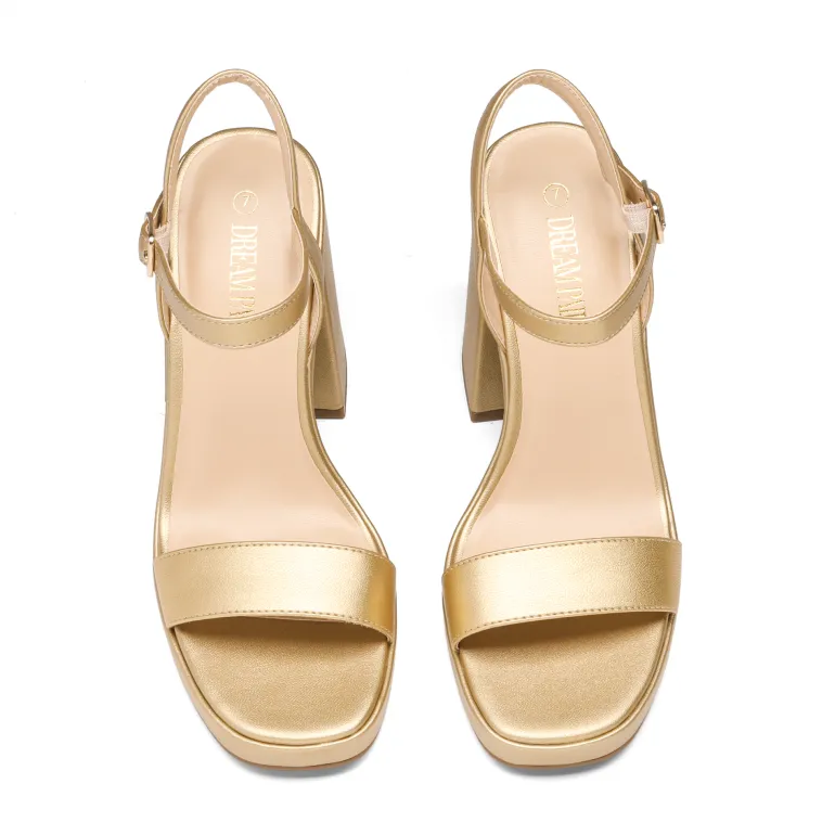 Platform Chunky High Heel Sandals