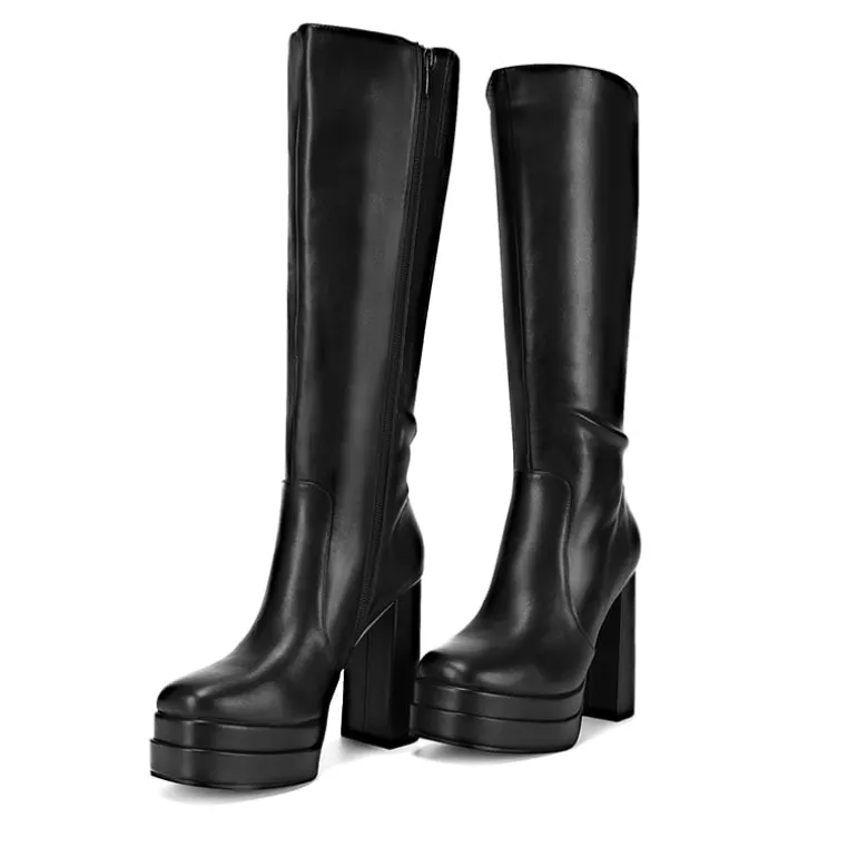 Platform Chunky Knee High Boots
