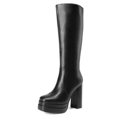 Platform Chunky Knee High Boots