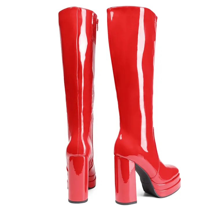 Platform Chunky Knee High Boots