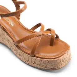 Platform Cork Wedge Sandals