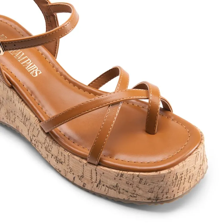 Platform Cork Wedge Sandals