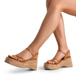 Platform Cork Wedge Sandals