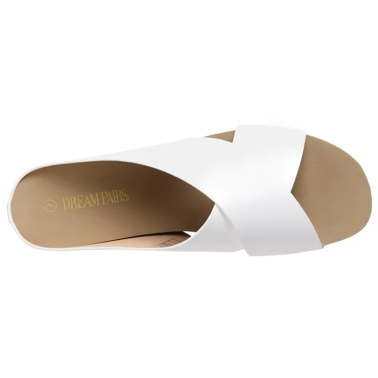 Platform Criss-Cross Flat Sandals