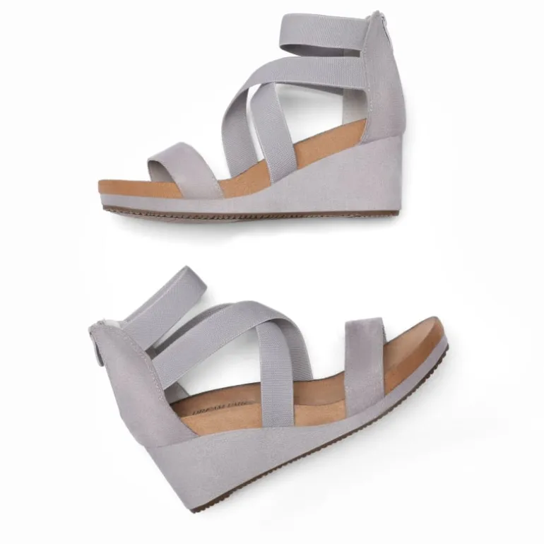 Platform Elastic Wedge Sandals