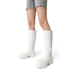 Platform Lug Sole Knee High Boots