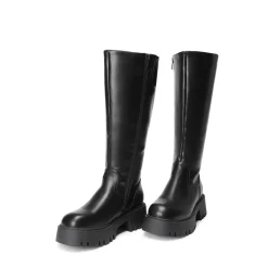 Platform Lug Sole Knee High Boots