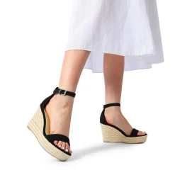 Platform One Strap Espadrille Wedge Sandals