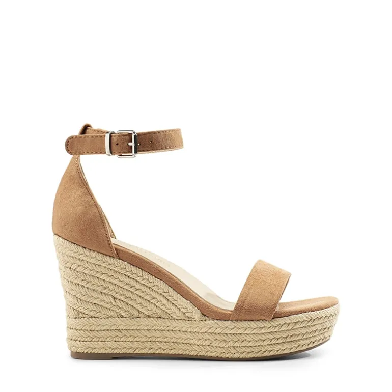 Platform One Strap Espadrille Wedge Sandals