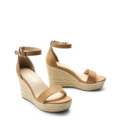 Platform One Strap Espadrille Wedge Sandals