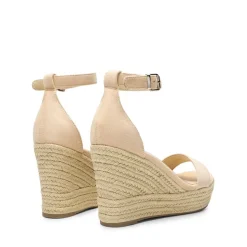 Platform One Strap Espadrille Wedge Sandals