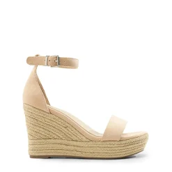 Platform One Strap Espadrille Wedge Sandals
