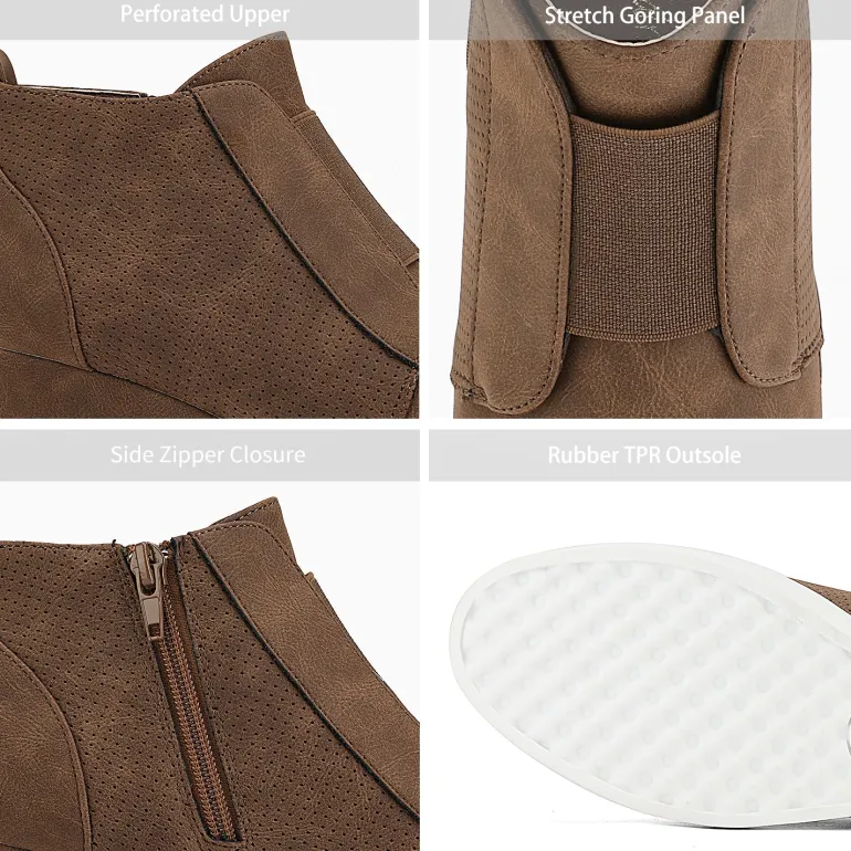 Platform Wedge Booties