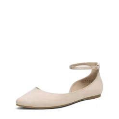 Pointed Toe Ankle Strap Ballet Flats Shoes