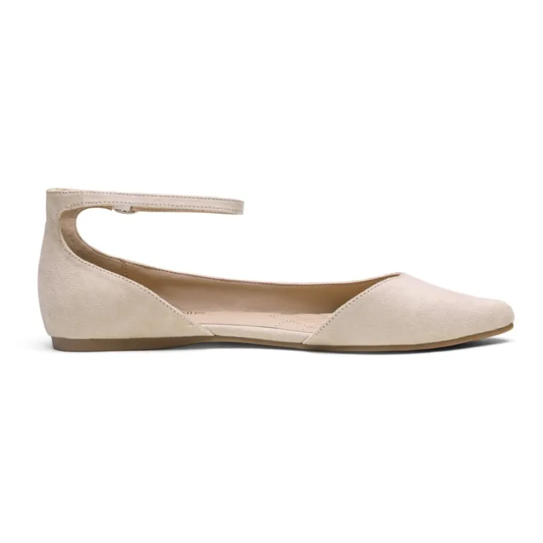 Pointed Toe Ankle Strap Ballet Flats Shoes
