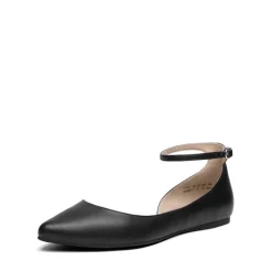 Pointed Toe Ankle Strap Ballet Flats Shoes