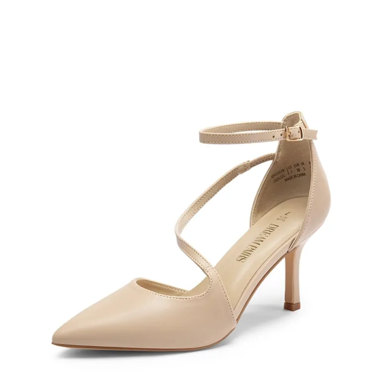 Pointed Toe Ankle-Strap Stiletto High Heels