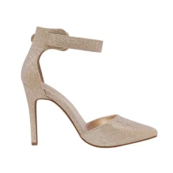 Pointed Toe Ankle Strap Stiletto Pumps