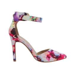 Pointed Toe Ankle Strap Stiletto Pumps