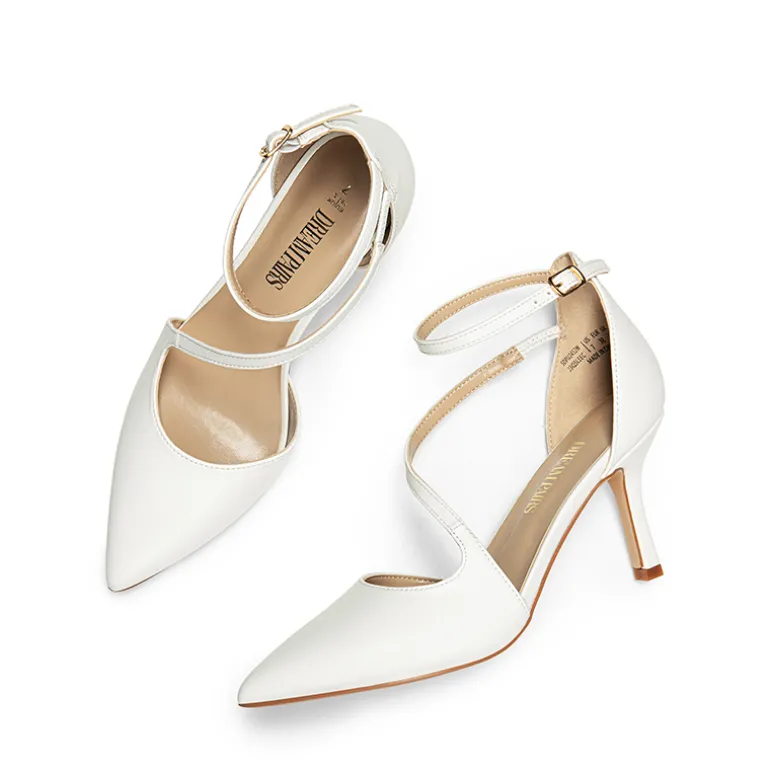 Pointed Toe Ankle-Strap Stiletto High Heels