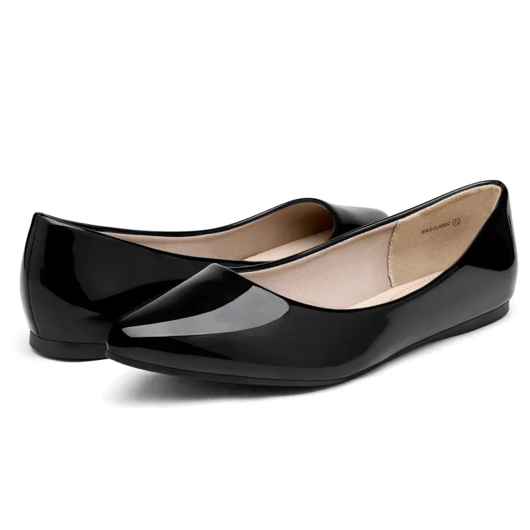Pointed Toe Ballet Slip On Flats