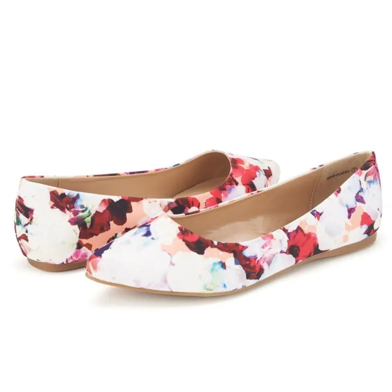 Pointed Toe Ballet Slip On Flats