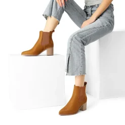 Pointed Toe Chelsea Ankle Boots