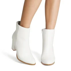 Pointed Toe Chunky Heel Ankle Boots