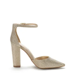 Pointed Toe Chunky Heel Pumps