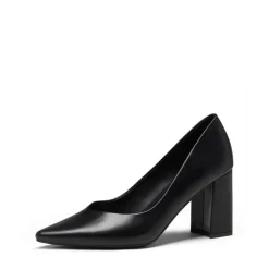 Pointed Toe Chunky High Heel Pumps