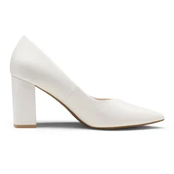 Pointed Toe Chunky High Heel Pumps