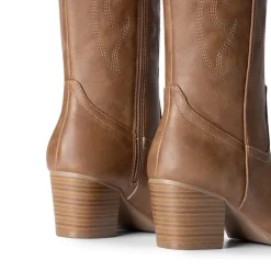 Pointed-Toe Cowgirl Knee-high Boots