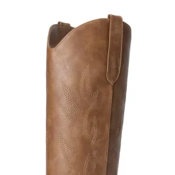 Pointed-Toe Cowgirl Knee-high Boots