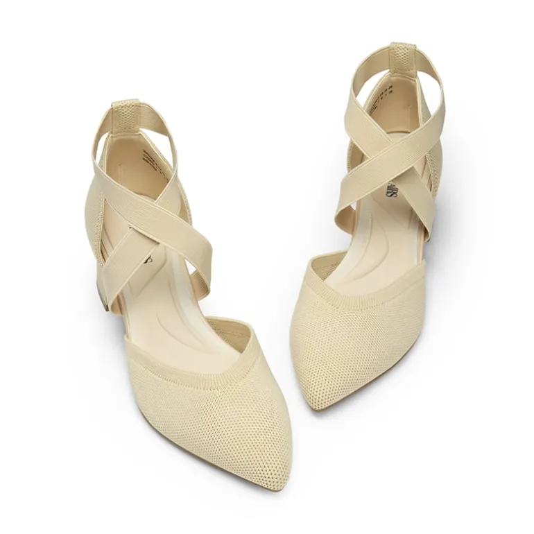 Pointed Toe Criss Cross Pumps