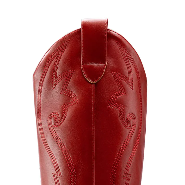 Pointed Toe Embroidered Cowboy Boots