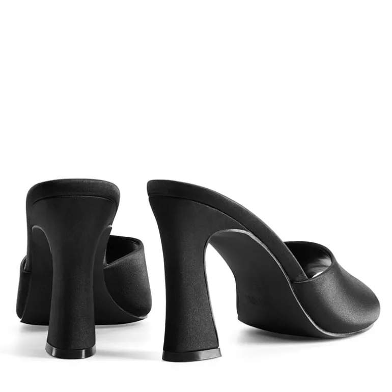 Pointed Toe Flared Heel Sandals