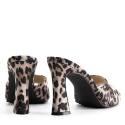 Pointed Toe Flared Heel Sandals
