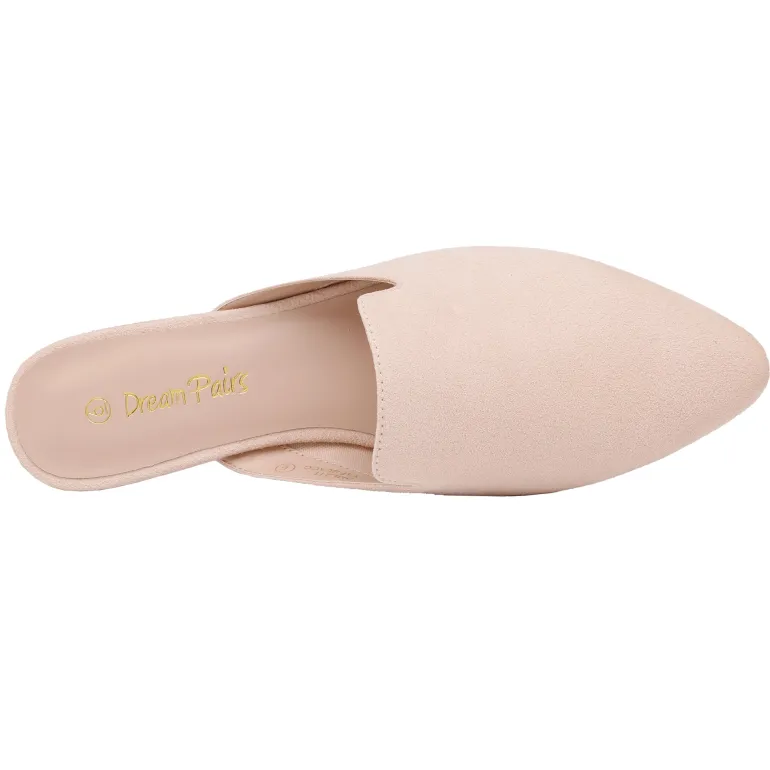 Pointed Toe Flat Mules