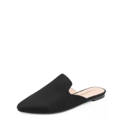 Pointed Toe Flat Mules