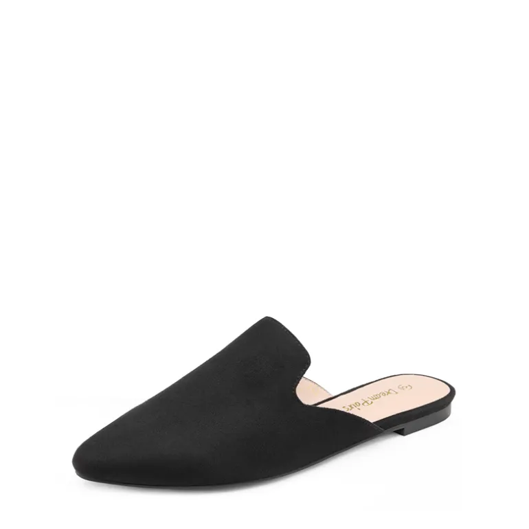 Pointed Toe Flat Mules
