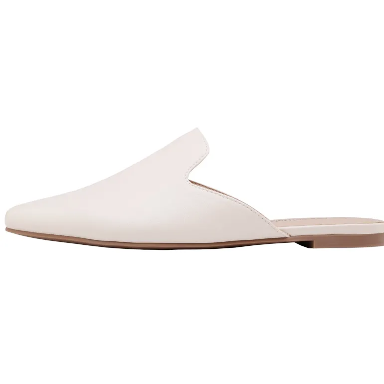 Pointed Toe Flat Mules