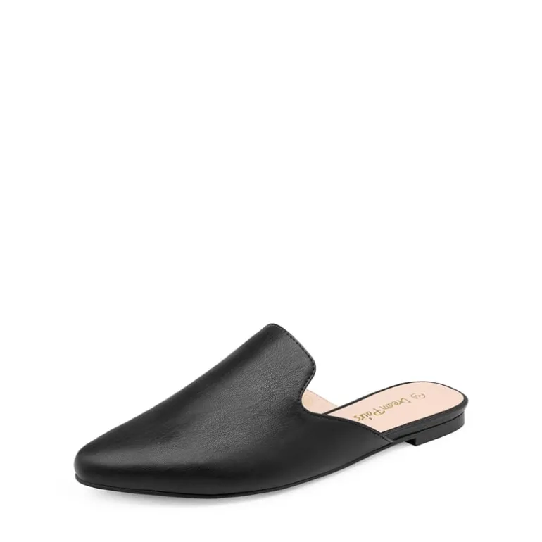 Pointed Toe Flat Mules