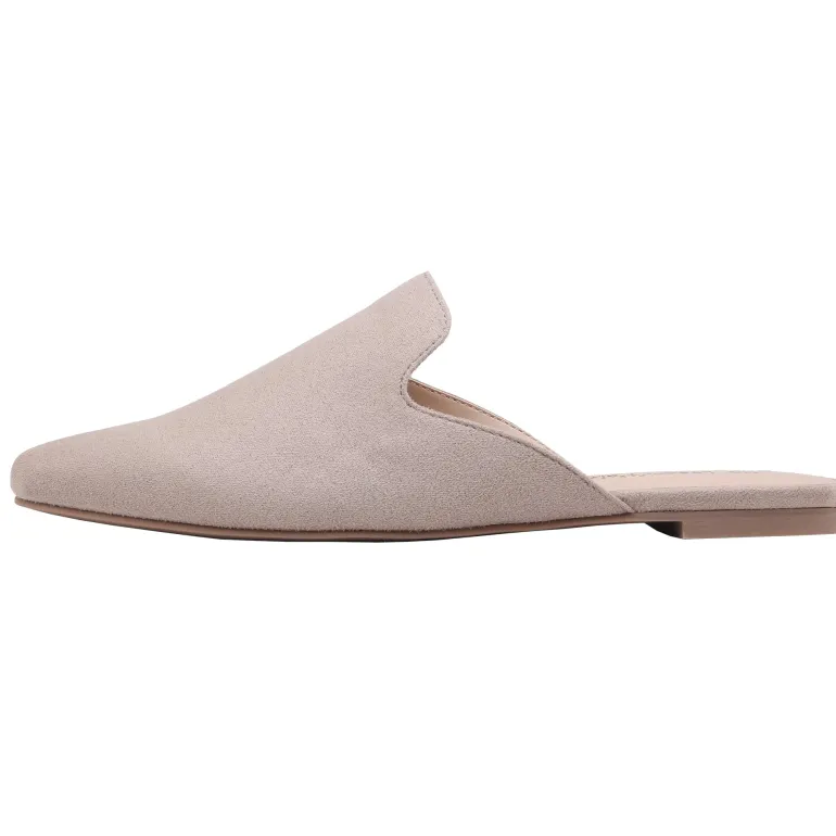 Pointed Toe Flat Mules