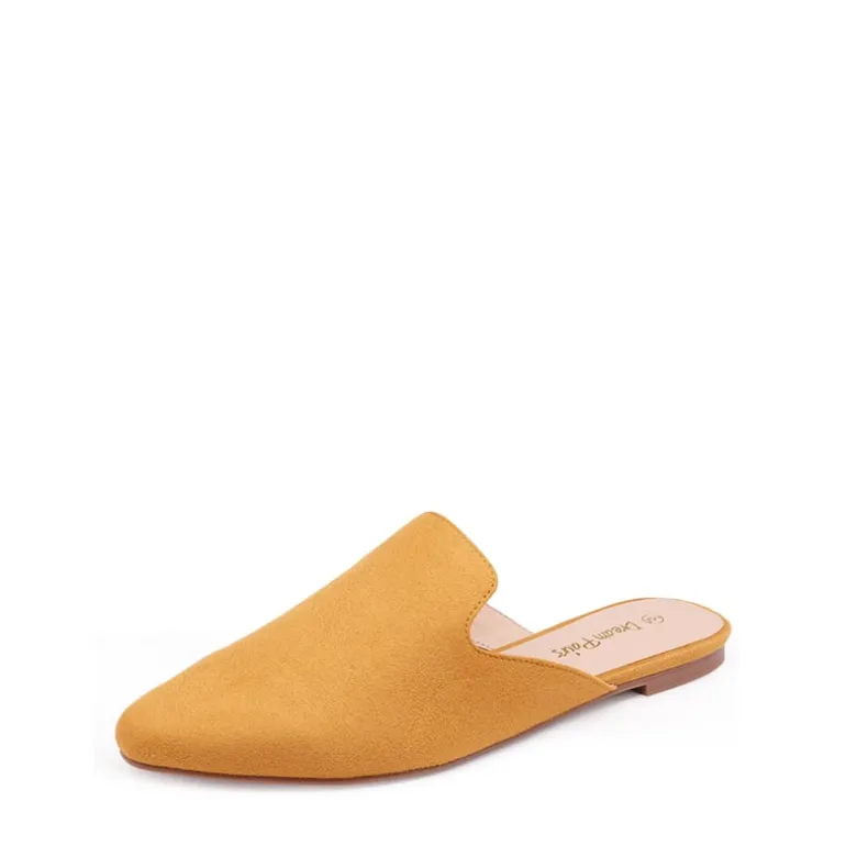 Pointed Toe Flat Mules