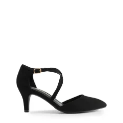 Pointed Toe Kitten Heel Dress Pumps